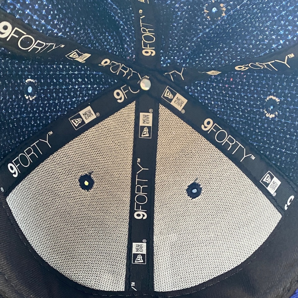 Dodgers Los Angeles New Era Sequin Blue 9FORTY Women's Cap - Picture 12 of 12